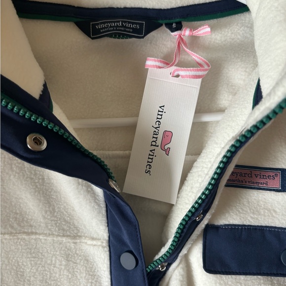 NWT Vineyard Vines 3/4 Fleece Zip - Picture 3 of 3